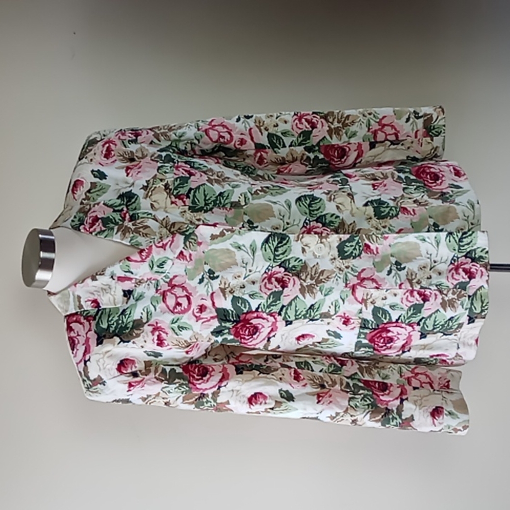 Vintage Josephine Chaus Floral Blazer with Pockets